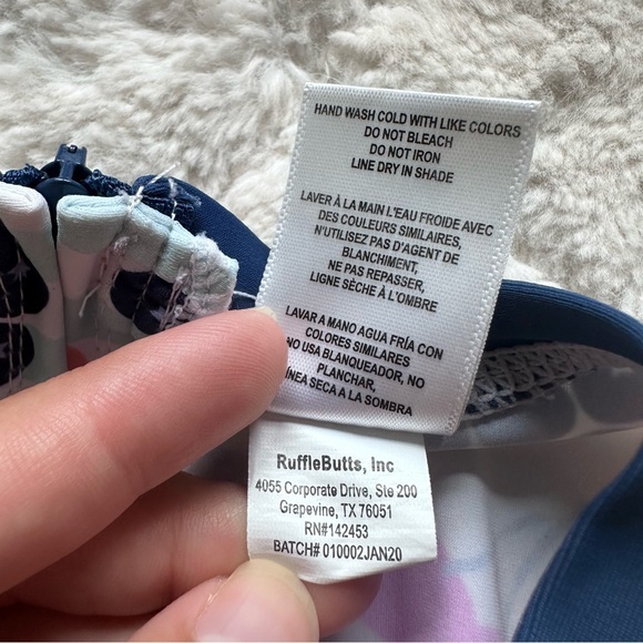 Ruffle Butts | Fruit Fiesta One Piece Rash Guard | Size 12-18 Months - Picture 8 of 8